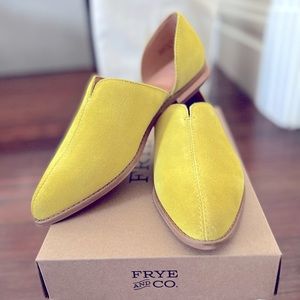 Frye and Co. Lime Fenn D’Orsay Shoes, Brand new, leather flats